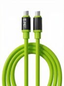 Mythos Tech Essentials 240W USB-C to USB-C Fast Charging Cable with Digital Power Display – Super PD Charging for iPhone, MacBook, iPad & Laptops (Green)