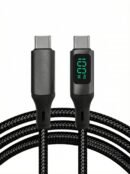 Mythos Tech Essentials 100W USB-C to USB-C Fast Charging Cable with LED Power Display