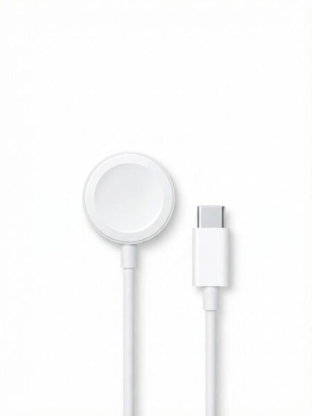 Mythos Tech Essentials Magnetic Apple Watch Charger – 5W Fast Charging USB-C Cable with Low-Temperature Protection