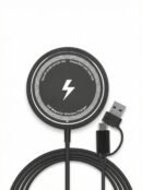 Mythos Tech Essentials MagSafe Magnetic Wireless Charger Cable – 15W Fast Charging for iPhone (Black)