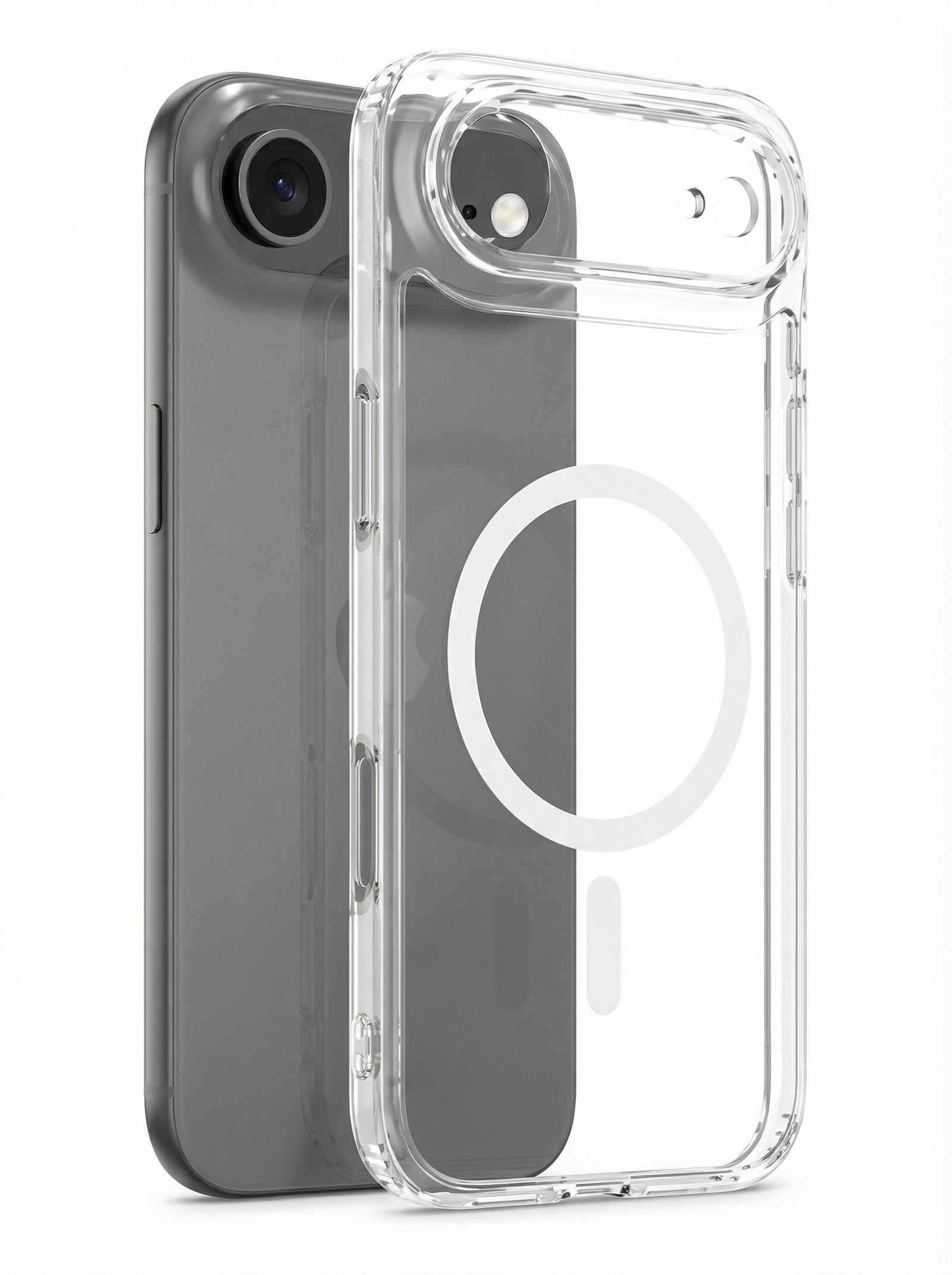 Mythos Tech Essentials Clear MagSafe Case for iPhone Air 6.5” – Military Drop Protection, AntiYellow Slim Crystal Cover - Image 4