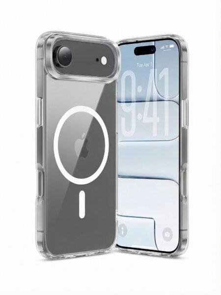 Mythos Tech Essentials Clear MagSafe Case for iPhone Air 6.5” – Military Drop Protection, AntiYellow Slim Crystal Cover