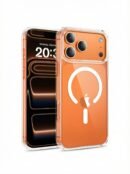 Mythos Tech Essentials Clear MagSafe Case for iPhone 17 Pro Max (6.9”) – Military Drop Protection, Anti-Yellow Transparent Back & Strong Magnetic Lock