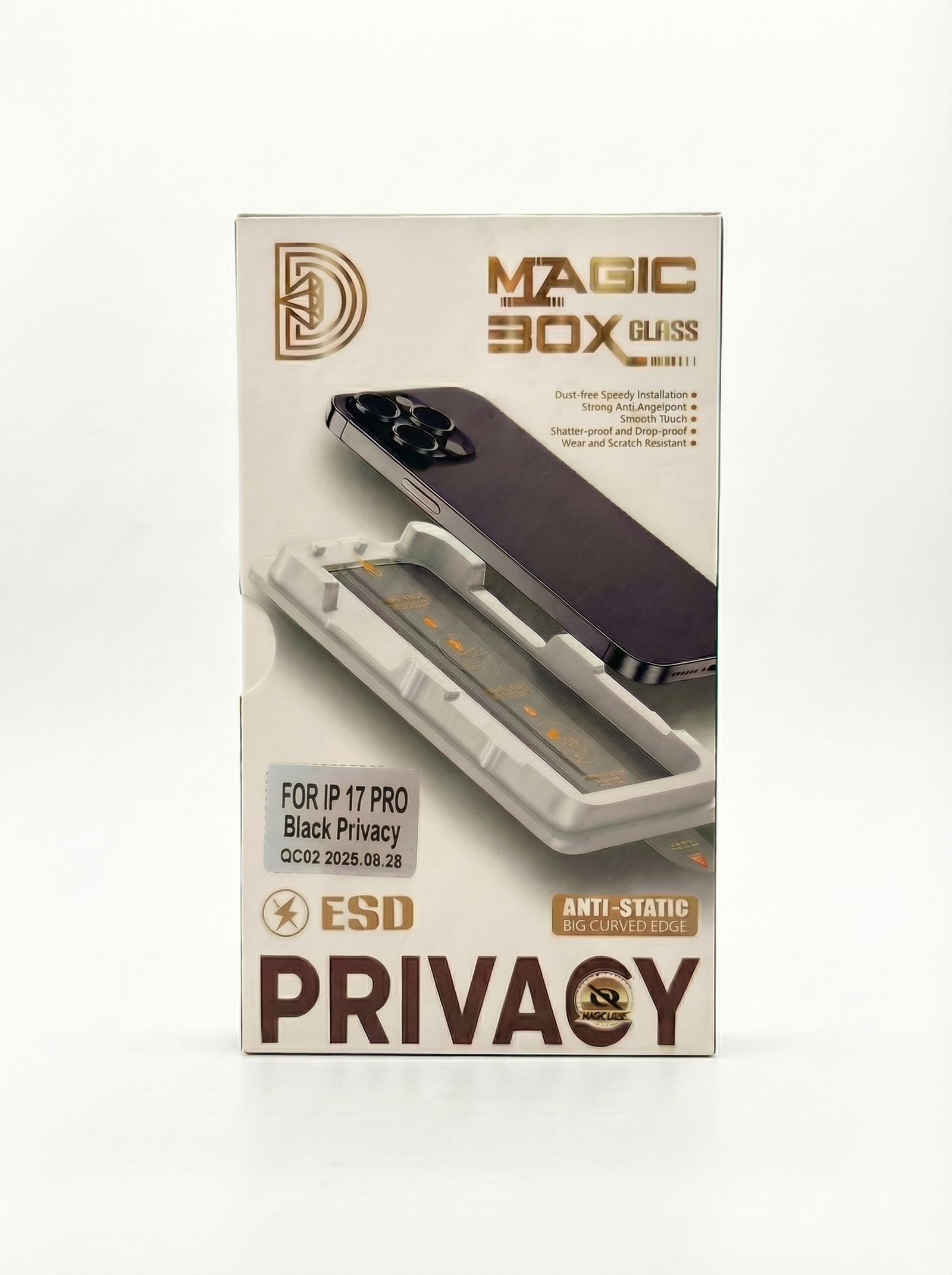 Mythos Tech Essentials Privacy Screen Protector for iPhone 17 Pro