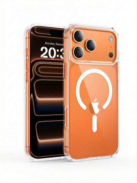 Mythos Tech Essentials Clear MagSafe Case for iPhone 17 Pro (6.3”) – Military Drop Protection, Anti-Yellow Crystal Cover